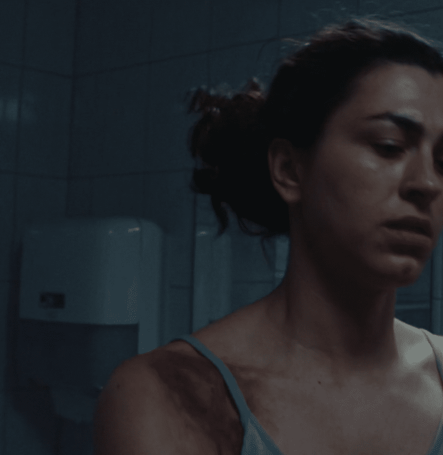 Hämatom nach Tritt gegen die Schulter Makeup SFX