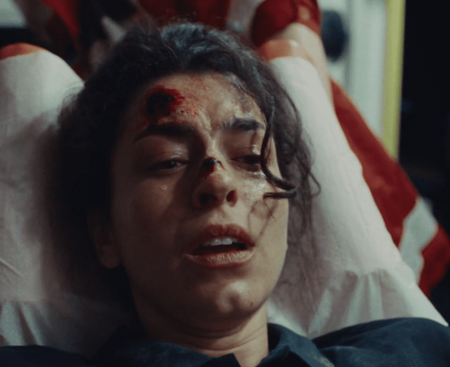 Jasmin geschockt im RTW Make Up SFX Trance